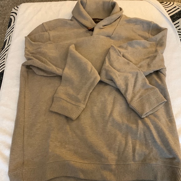 Brown pull over 100% cotton sweater Tasso Elba - Picture 1 of 5